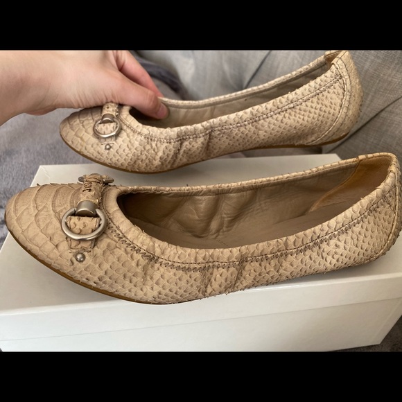 Christian Dior calf snake print Balleria flats - Picture 4 of 8